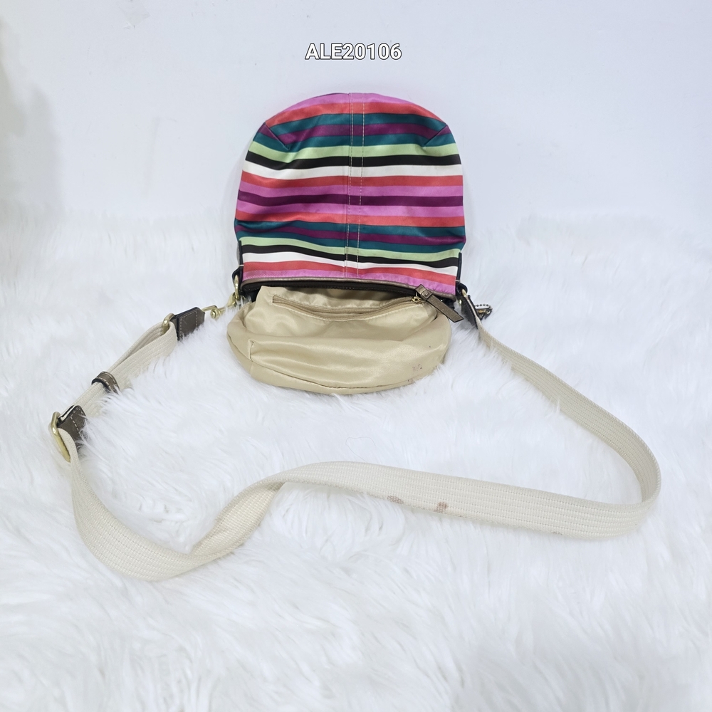 Coach Striped Milticolor Crossbody Bag 65th Anniversary Edition - Picture 7 of 17